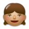 Girl - Medium emoji on LG